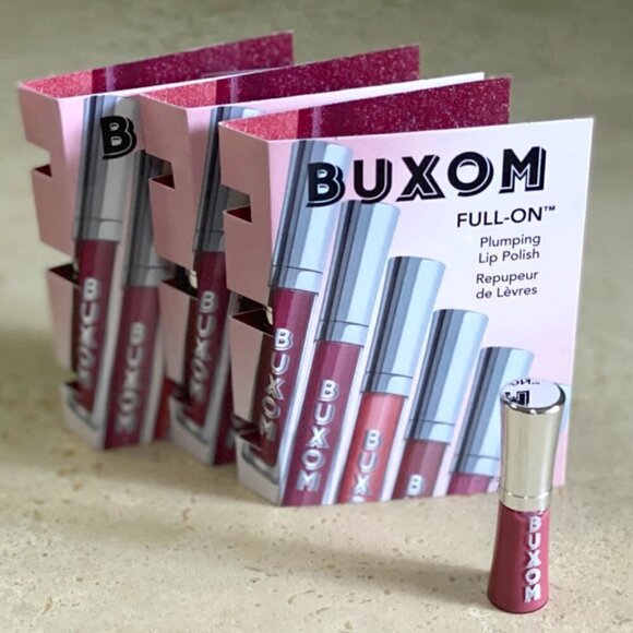 6- Buxom Dolly Full on Lip Plumping Lip Polish mini on card .07oz NEW - Picture 1 of 2